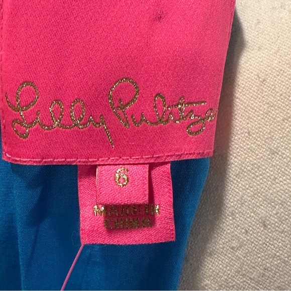 Lilly Pulitzer Blue Ruffled Tiered Halter Midi Dress NWT Elina Stretch Dress - Picture 11 of 11